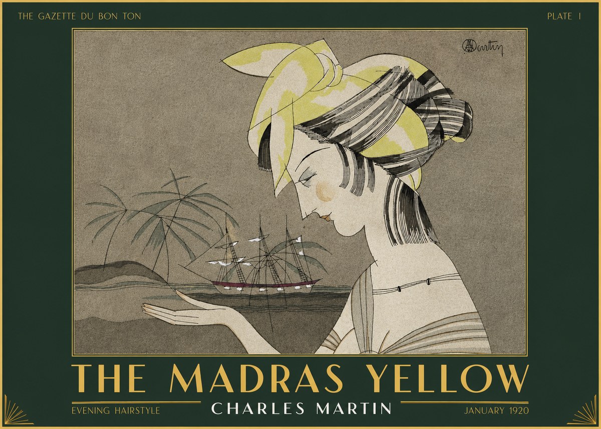 Charles Martin The Madras Yellow - Evening Hairstyle No2 - Poster