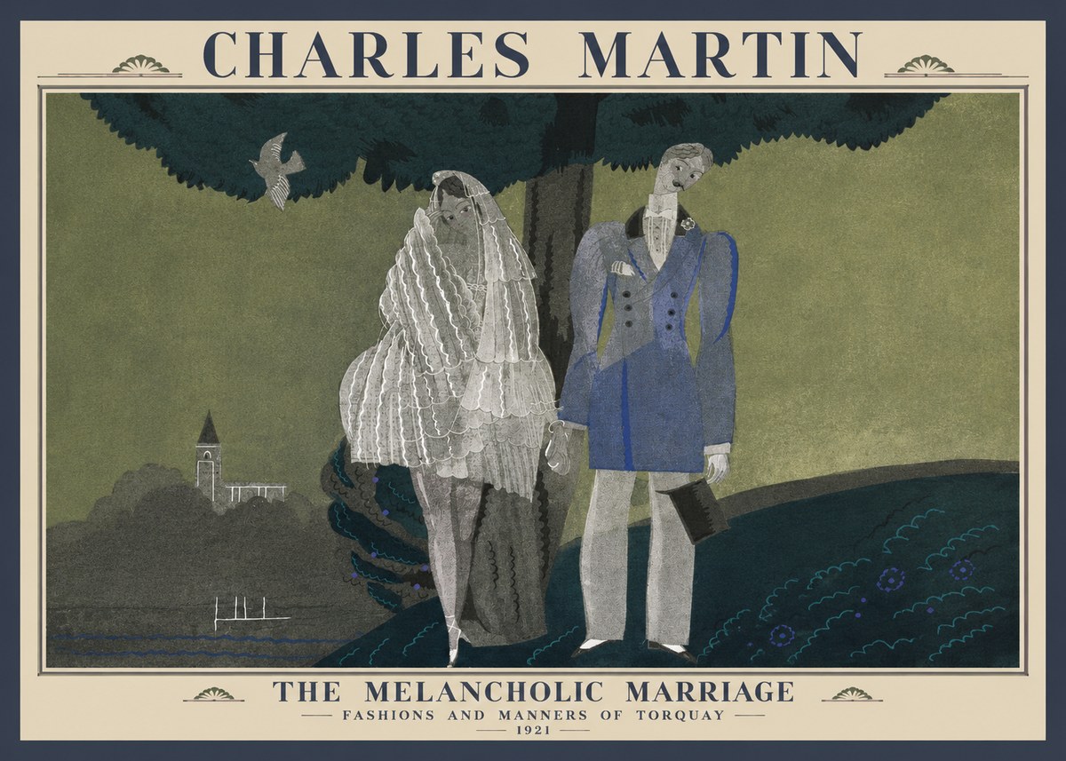 Charles Martin The Melancholic Marriage No1 - Poster