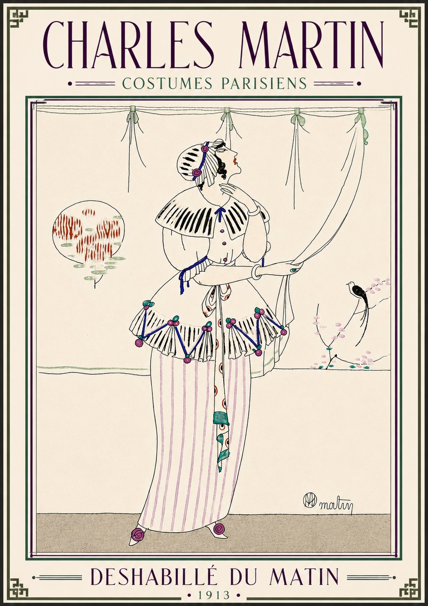 Charles Martin Deshabillé Du Matin No5 - Poster