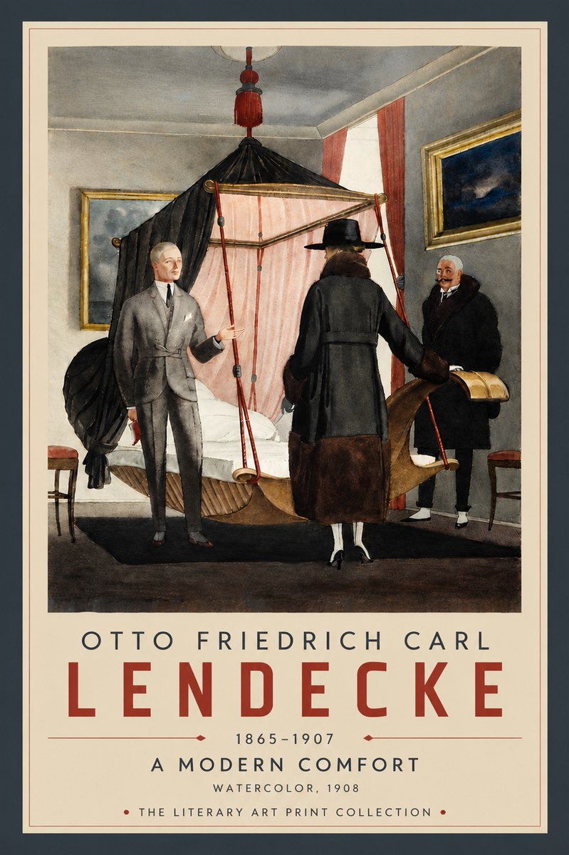 Otto Friedrich Carl Lendecke A Modern Comfort No6 - Poster