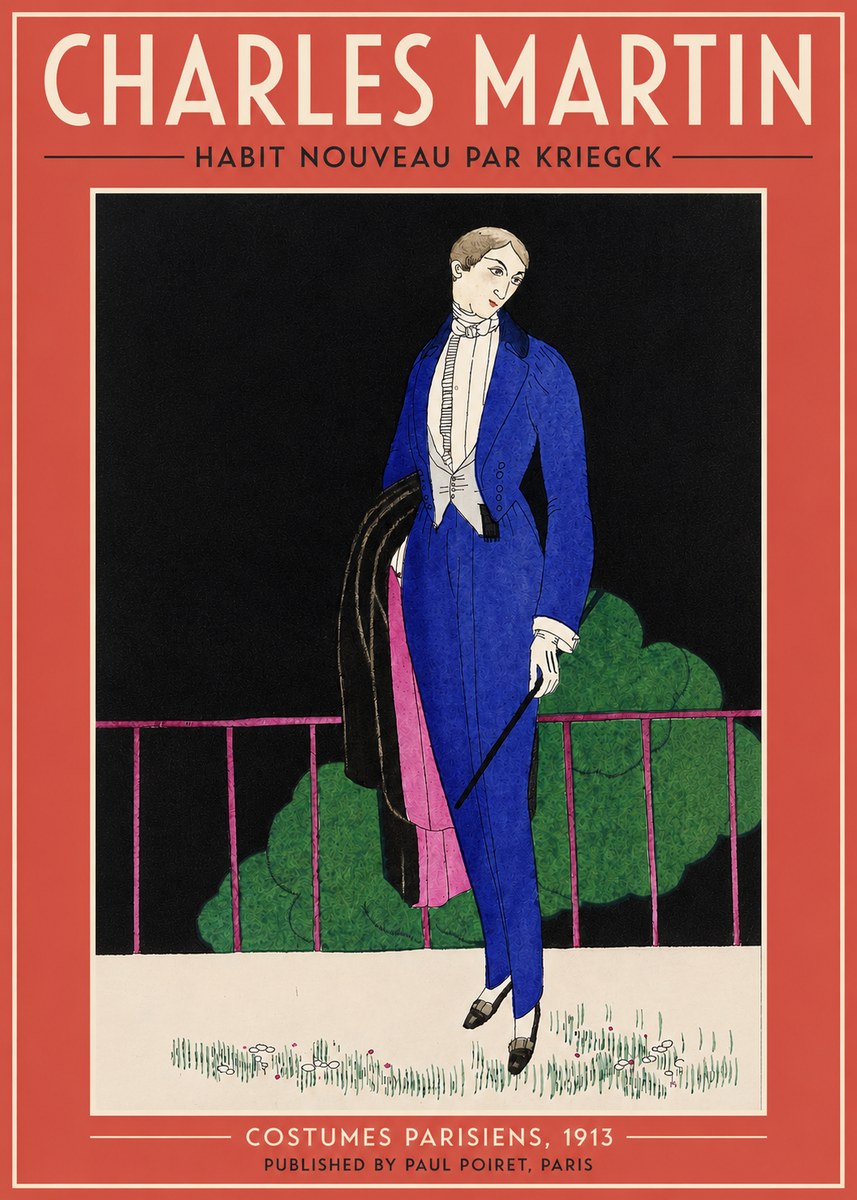 Charles Martin Habit Nouveau Par Kriegk No3 - Poster