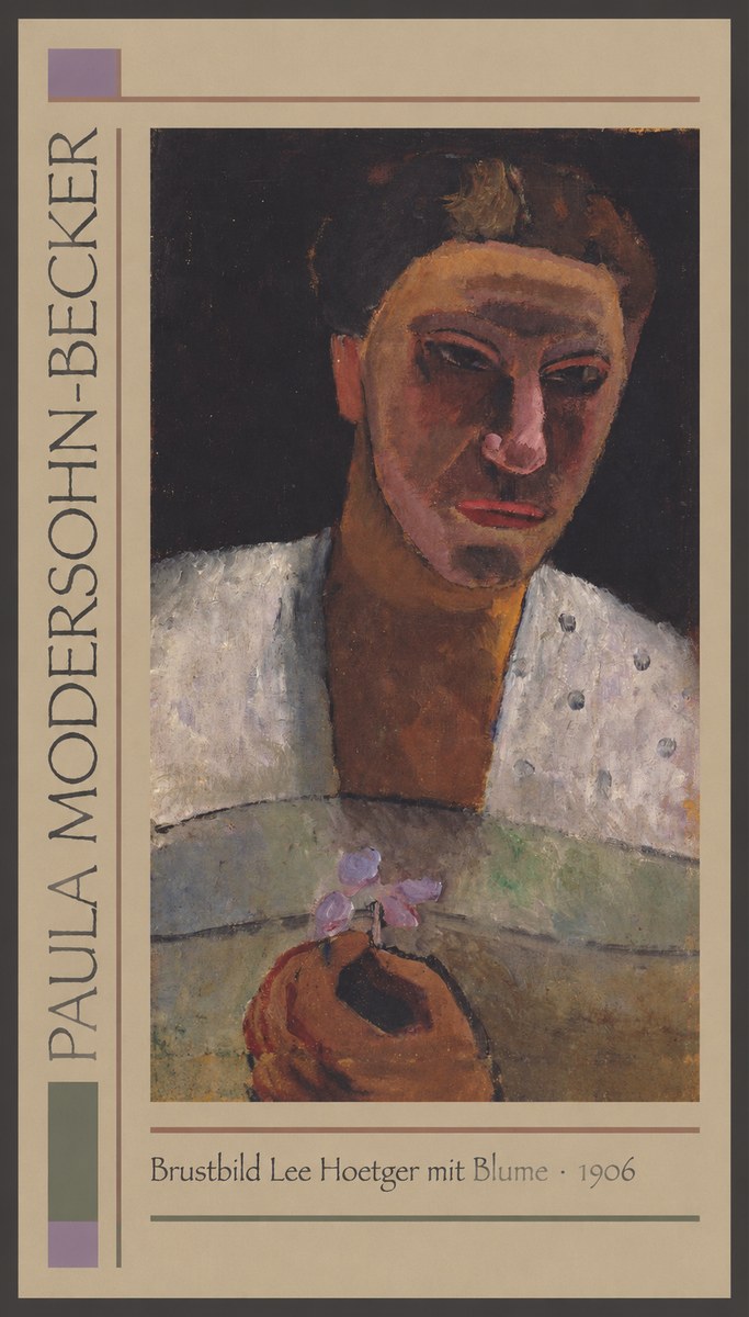 Paula Modersohn-Becker Brustbild Lee Hoetger Mit Blume No1 - Poster