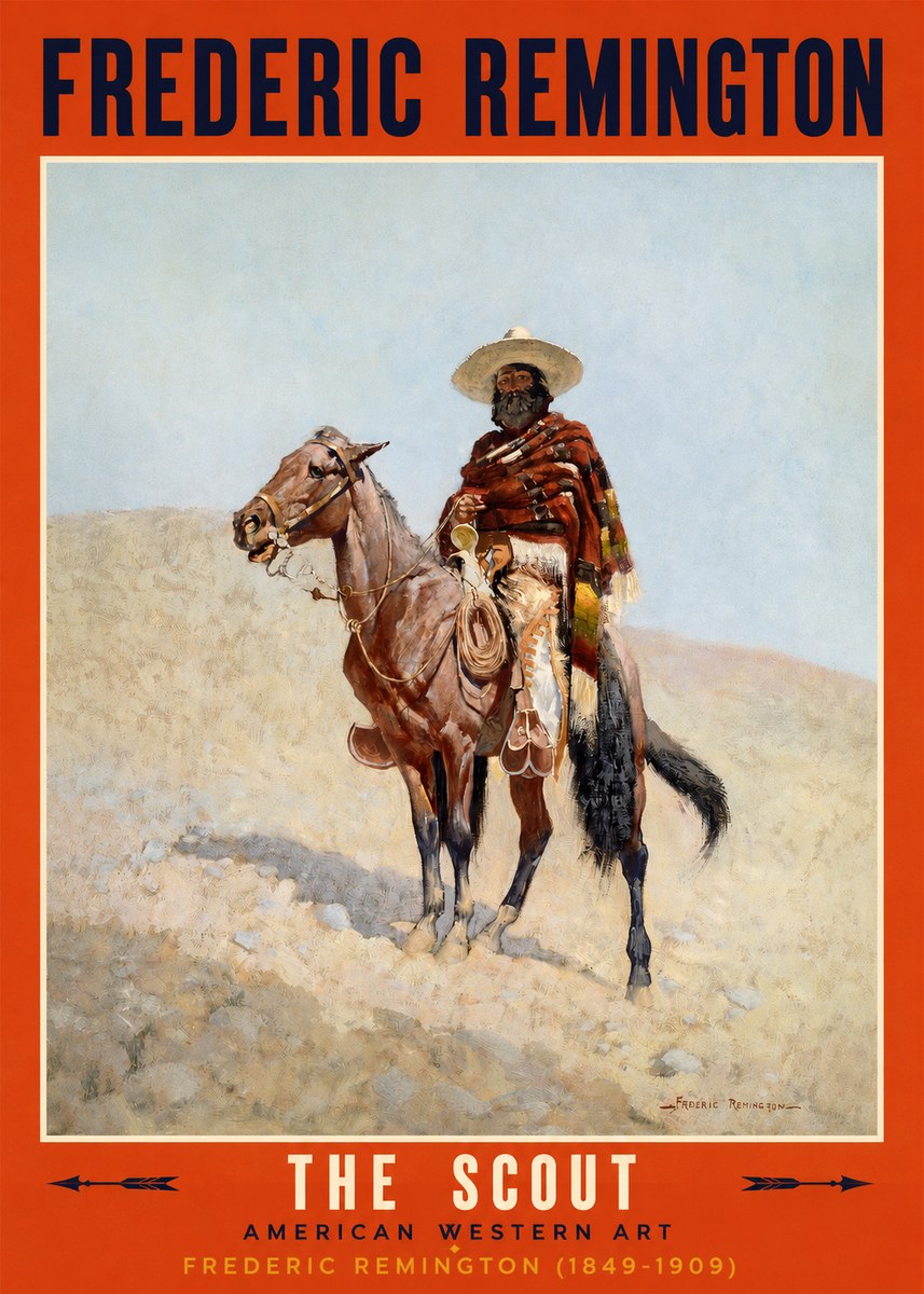 Frederic Remington The Scout I No2 - Poster