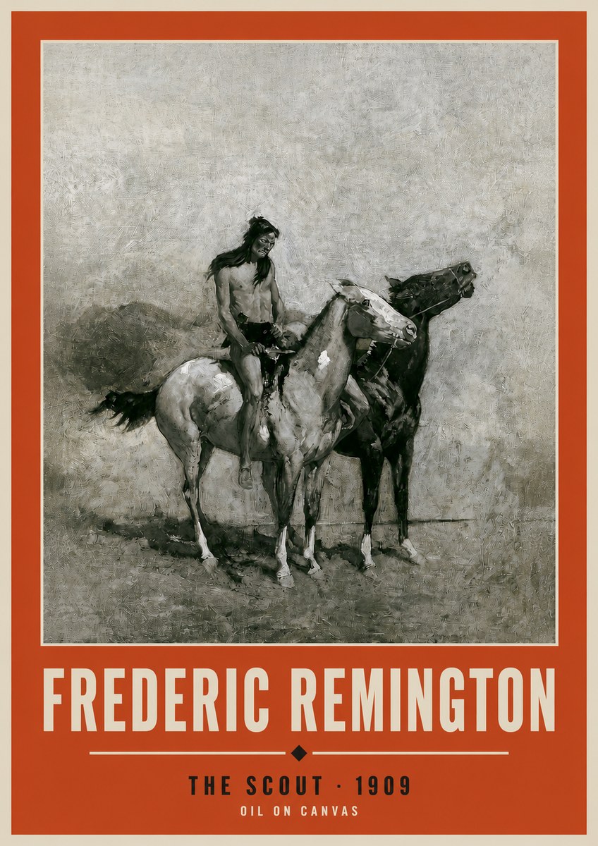 Frederic Remington The Scout II No2 - Poster