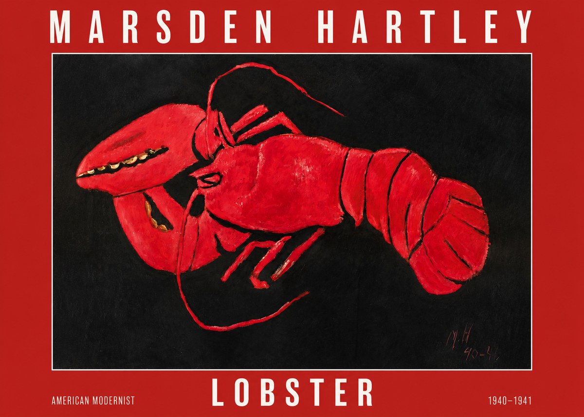 Marsden Hartley Lobster No2 - Poster