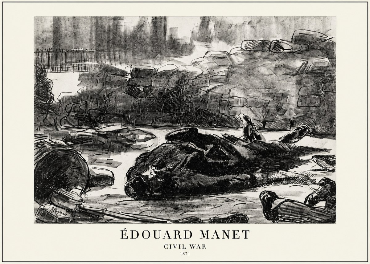 Édouard Manet Civil War No1 - Poster