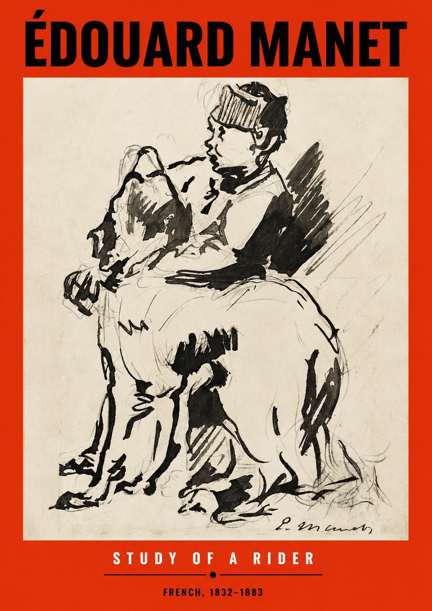Édouard Manet Study of a Rider No2 - Poster