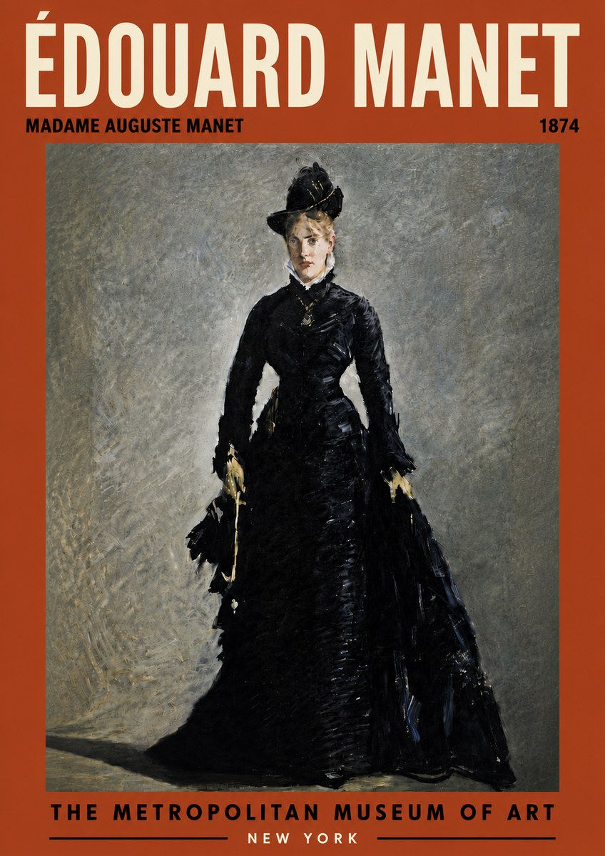 Édouard Manet Madame Auguste Manet No6 - Poster