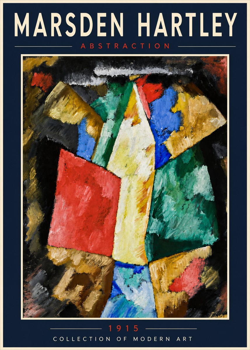 Marsden Hartley Abstraction No4 - Poster