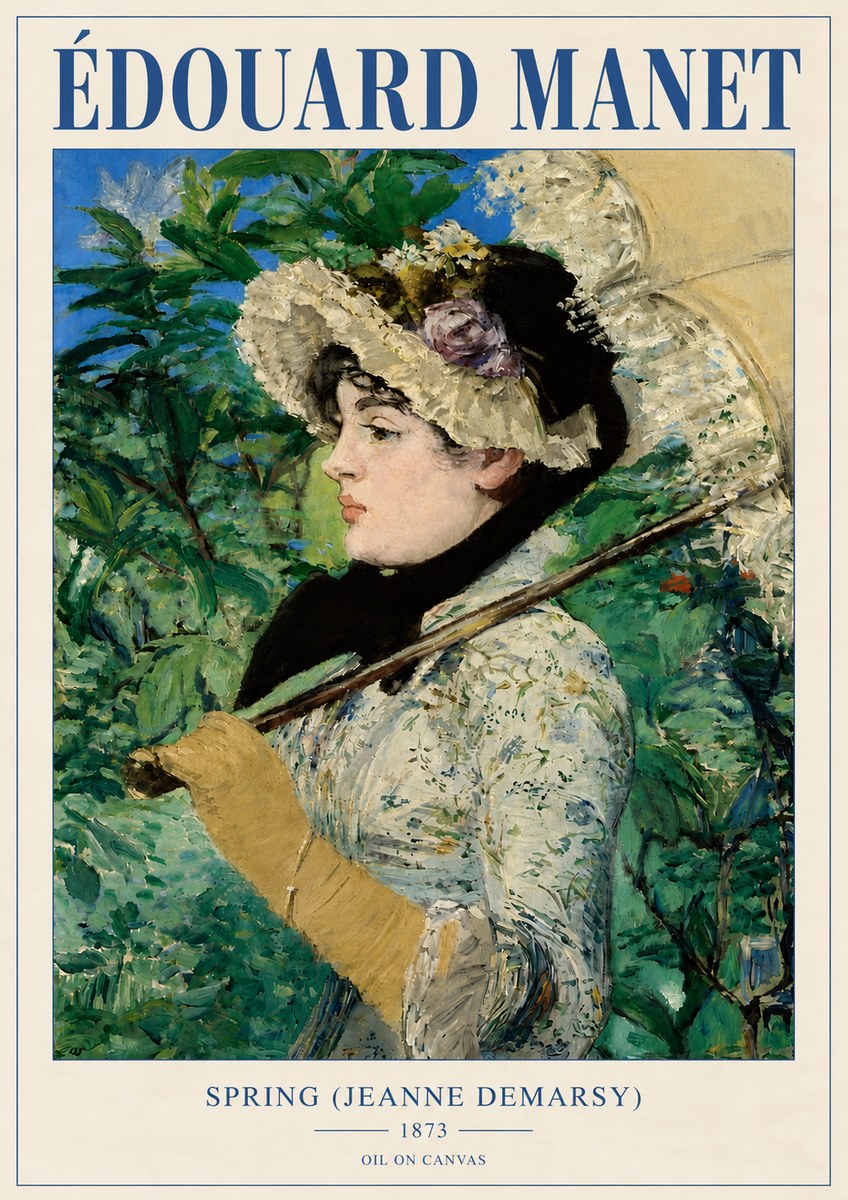 Édouard Manet Spring (Jeanne Demarsy) No4 - Poster