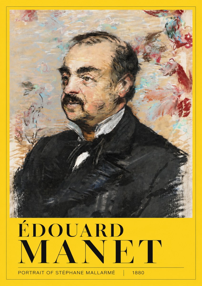 Édouard Manet Portrait of Stéphane Mallarmé I No4 - Poster