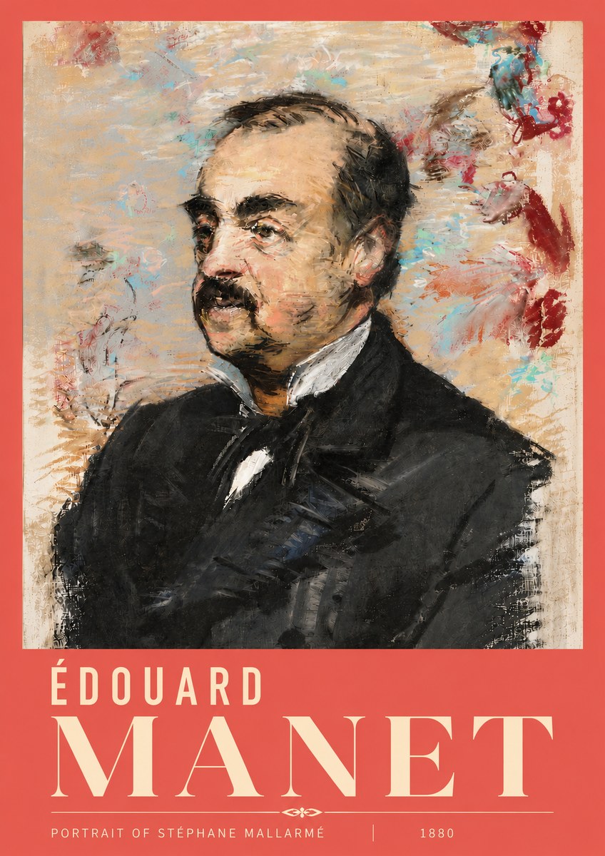 Édouard Manet Portrait of Stéphane Mallarmé I No6 - Poster