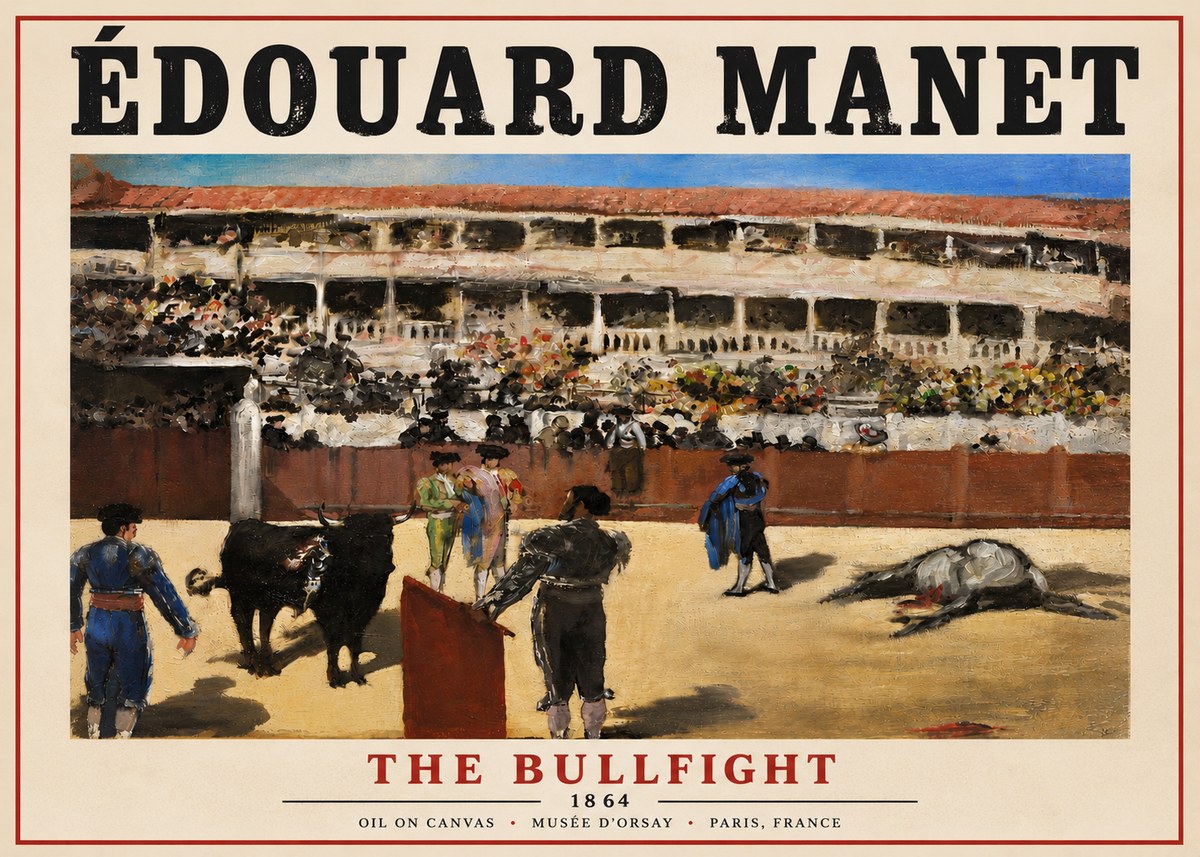 Édouard Manet The Bullfight II No6 - Poster