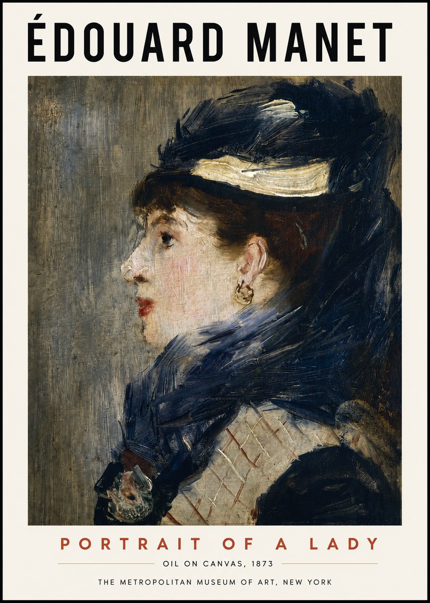 Édouard Manet Portrait of a Lady No3 - Poster