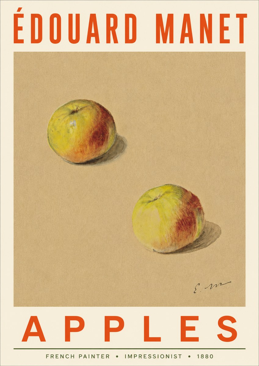 Édouard Manet Apples No4 - Poster