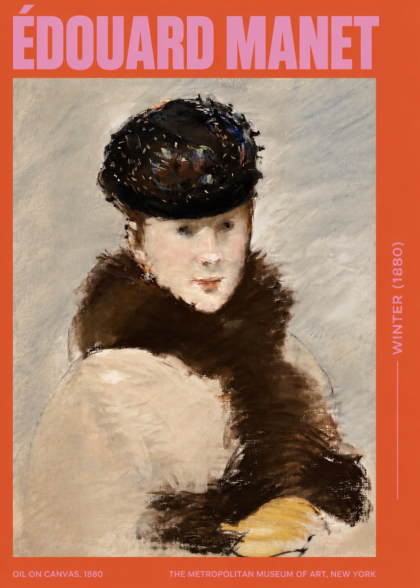 Édouard Manet Winter No3 - Poster