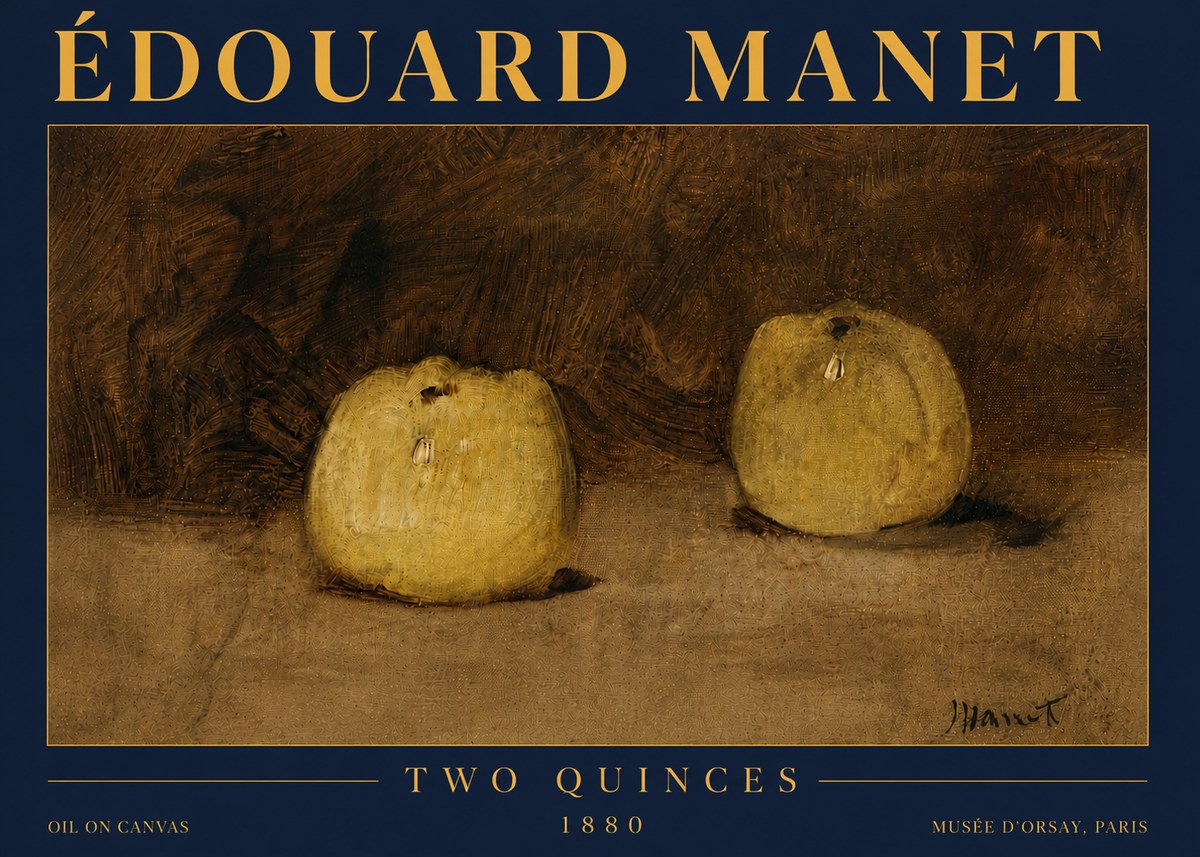 Édouard Manet Two Quinces No5 - Poster