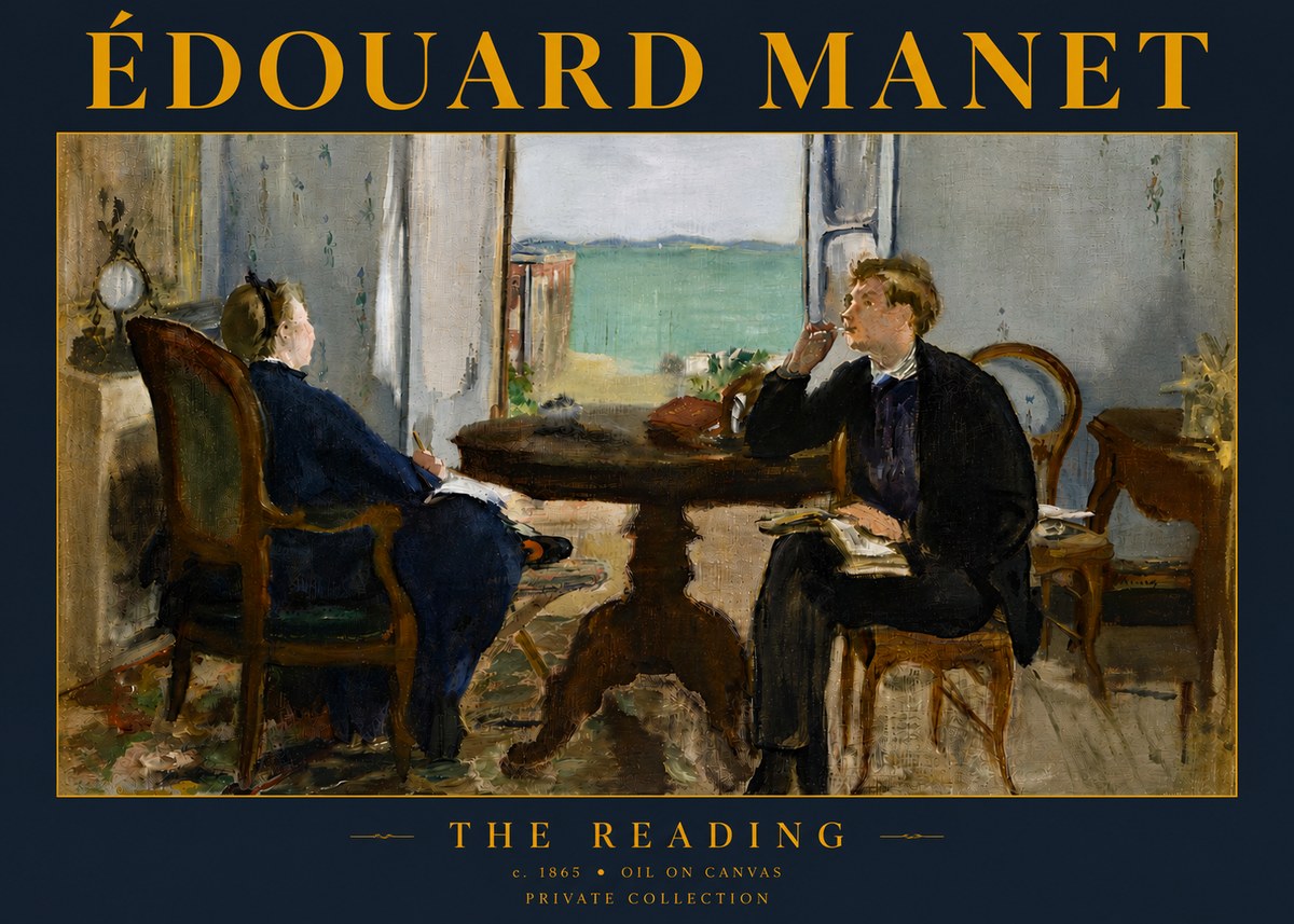 Édouard Manet The Reading No5 - Poster