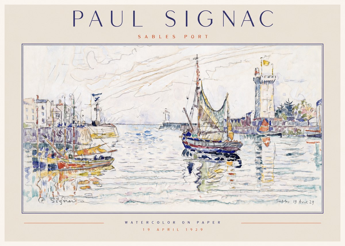 Signac Sables Port No3 - Poster