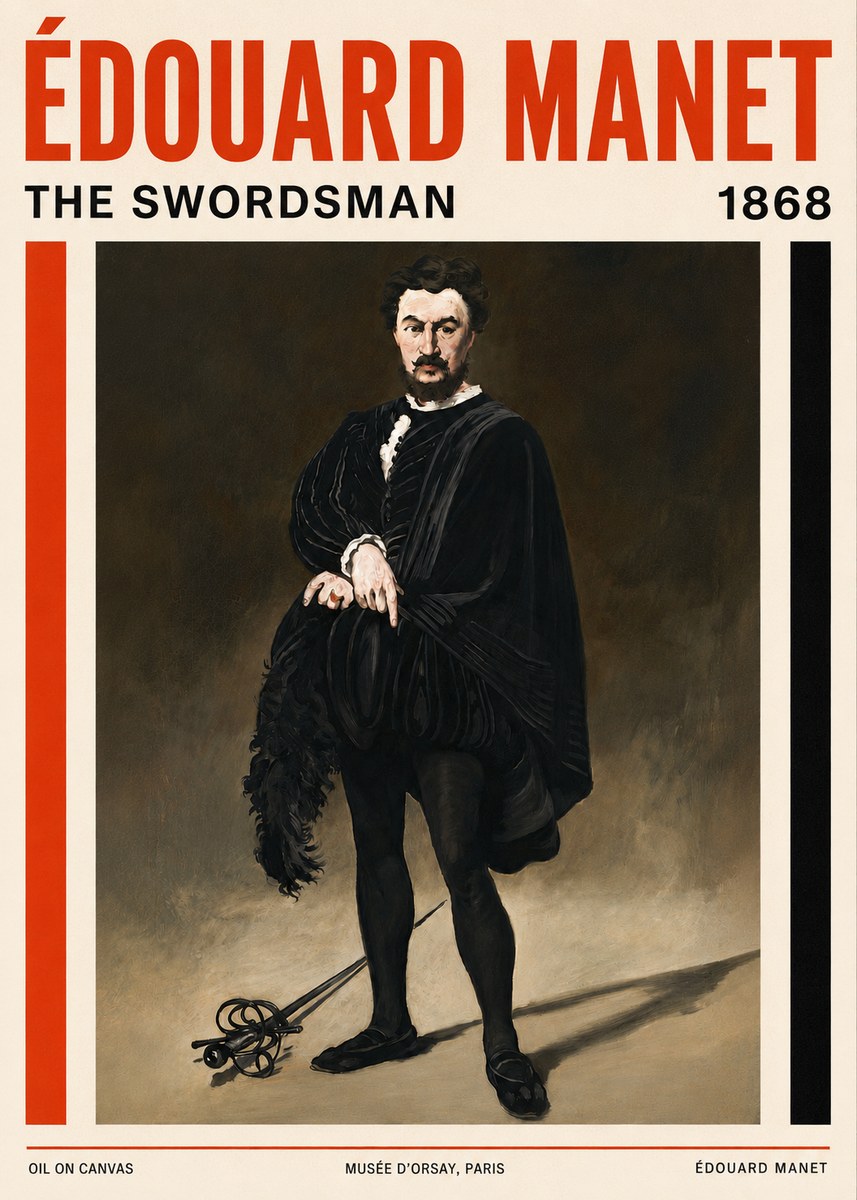 Édouard Manet The Swordsman No4 - Poster