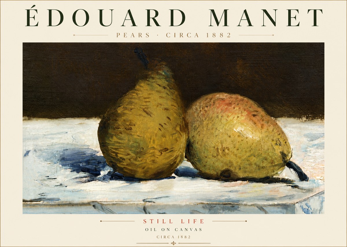 Édouard Manet Pears No4 - Poster