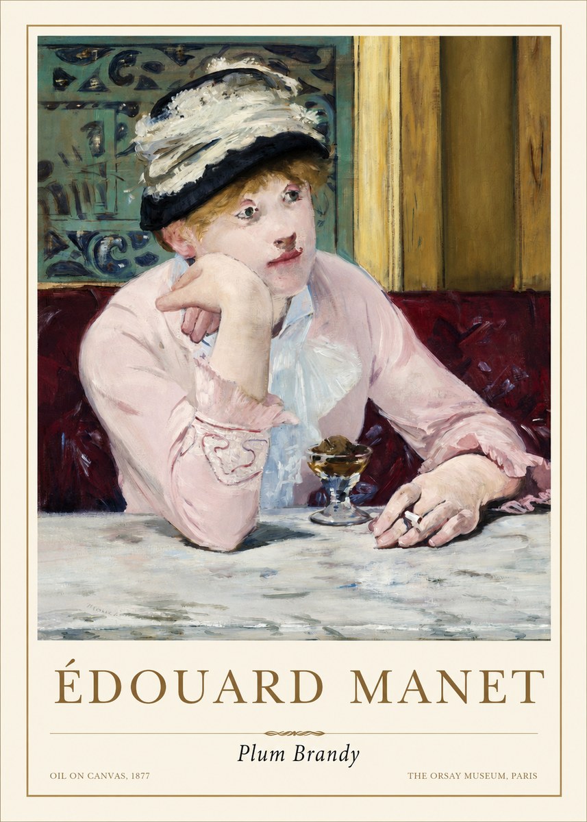 Édouard Manet Plum Brandy No1 - Poster
