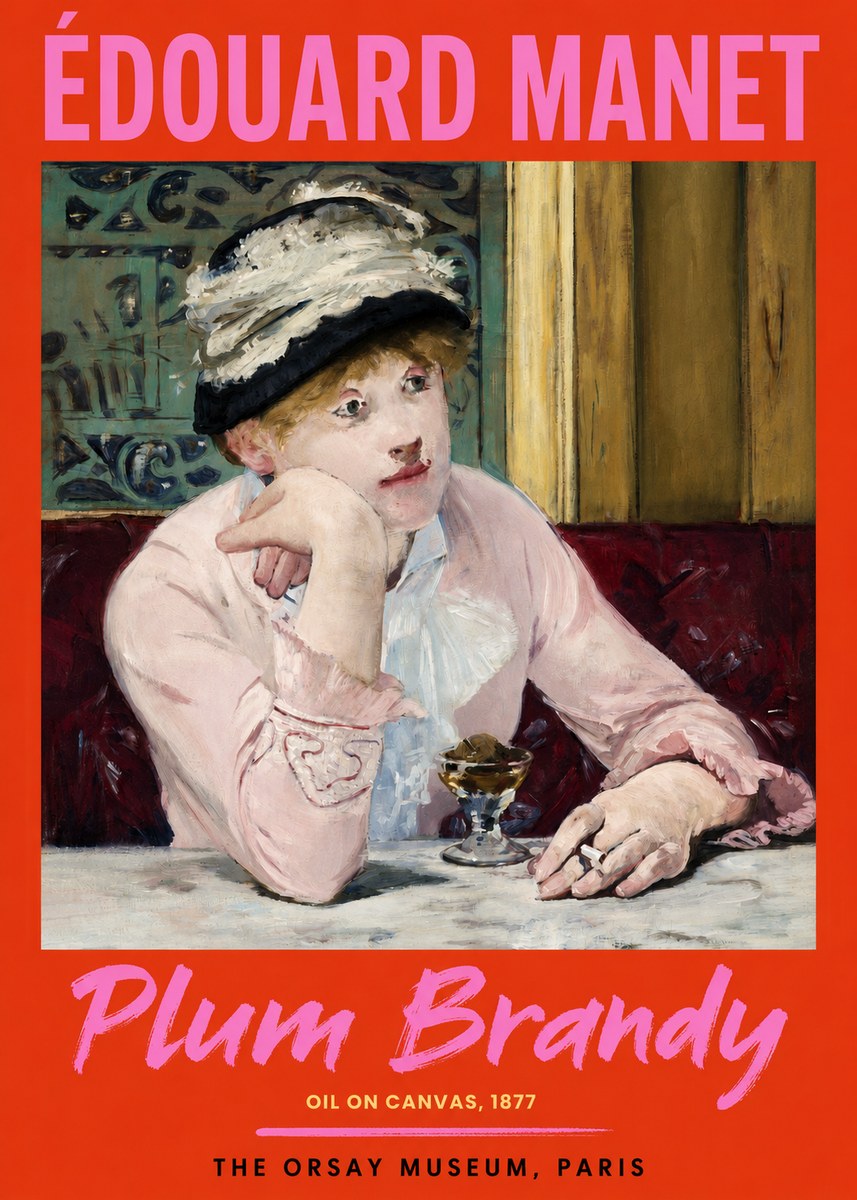 Édouard Manet Plum Brandy No2 - Poster