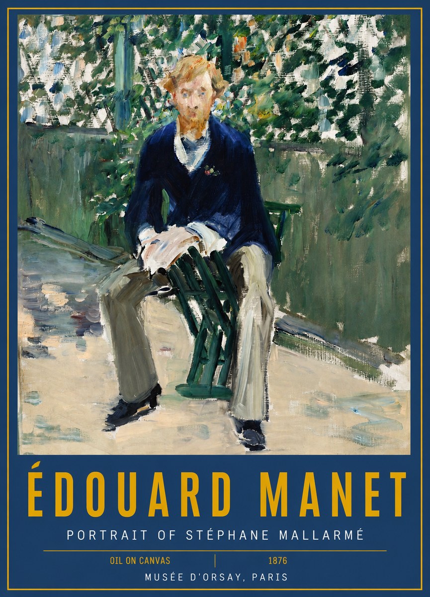 Édouard Manet Portrait of Stéphane Mallarmé II No2 - Poster