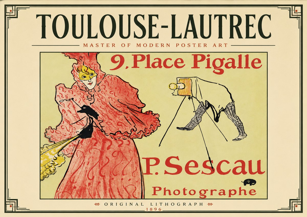 Toulouse-Lautrec 9. Place Pigalle No5 - Poster