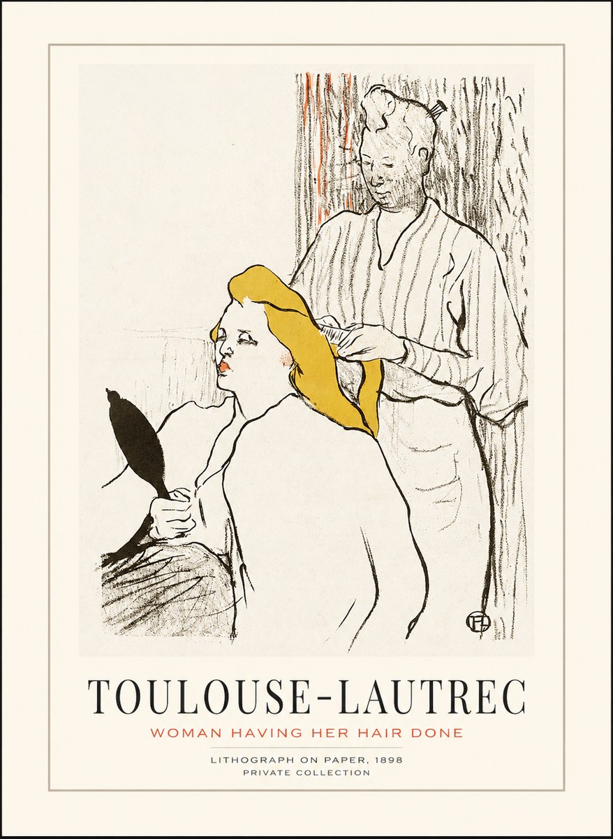 Toulouse-Lautrec Woman Having Her Hair Done No1 - Poster