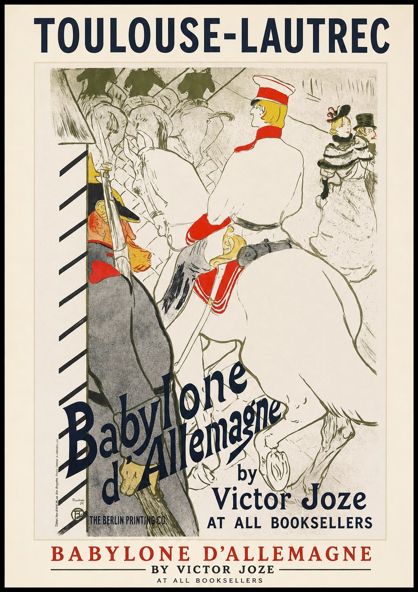 Toulouse-Lautrec Babylone D'allemagne No1 - Poster