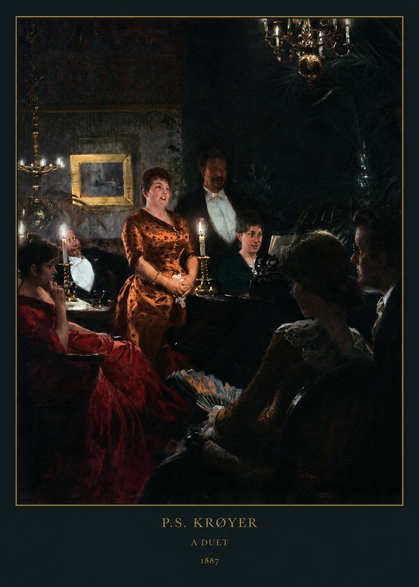 P.S. Krøyer A Duet No6 - Poster