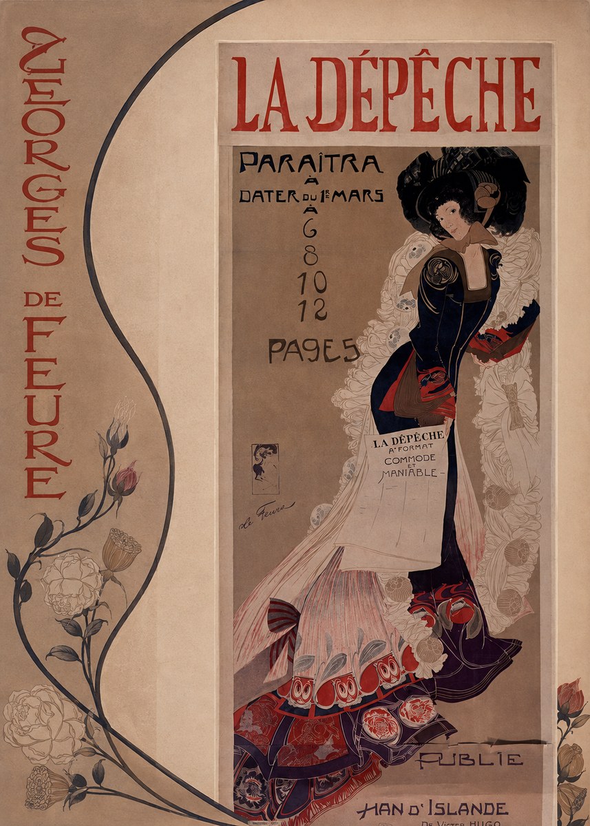 Georges de Feure La Dépêche II No2 - Poster