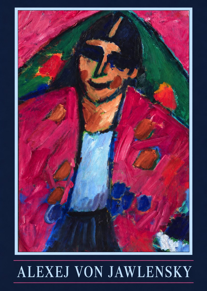 Alexej von Jawlensky Head of a Man No4 - Poster