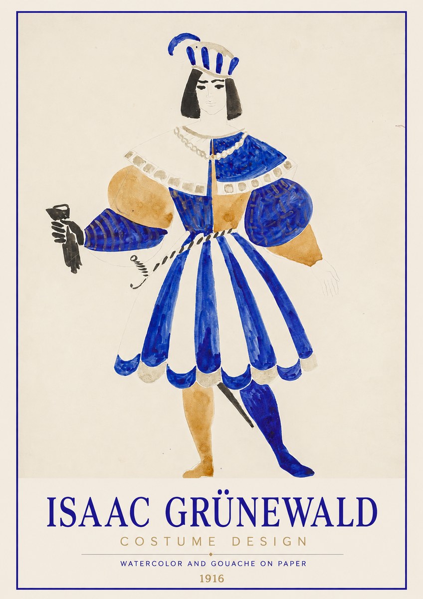 Isaac Grünewald Costume Design III No1 - Poster