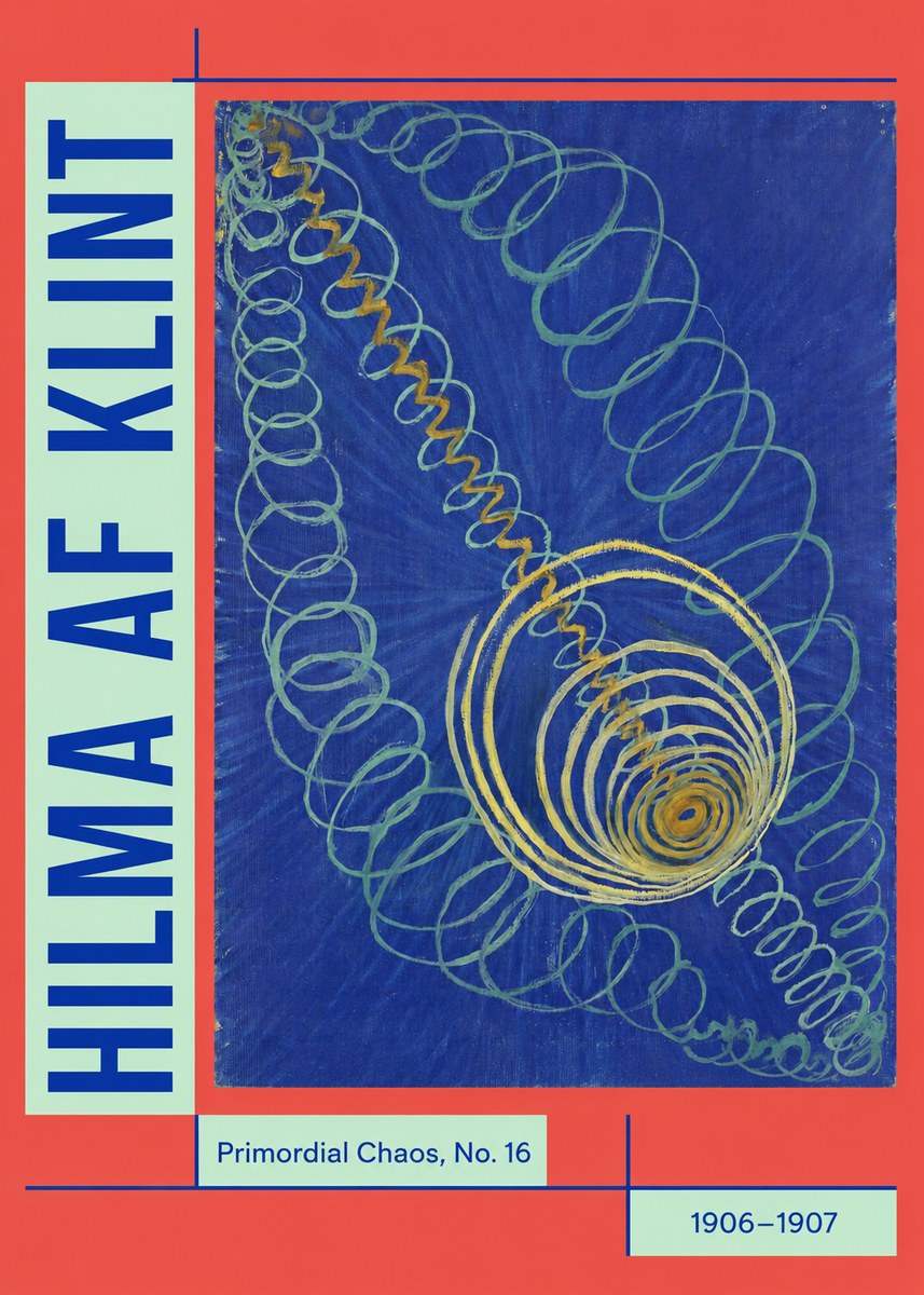 Hilma af Klint Primordial Chaos, No. 16 No5 - Poster