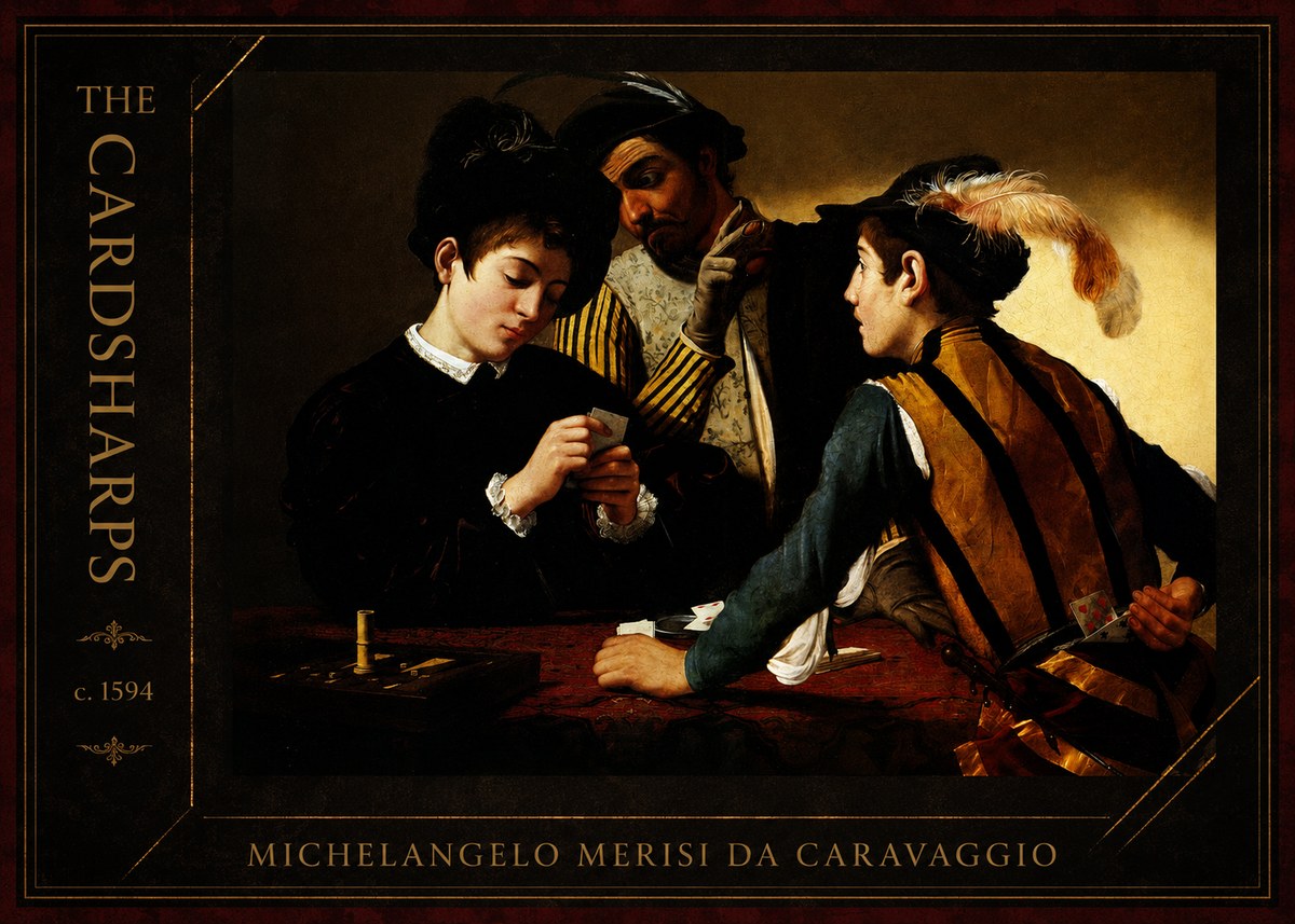 Michelangelo Merisi da Caravaggio The Cardsharps II No2 - Poster