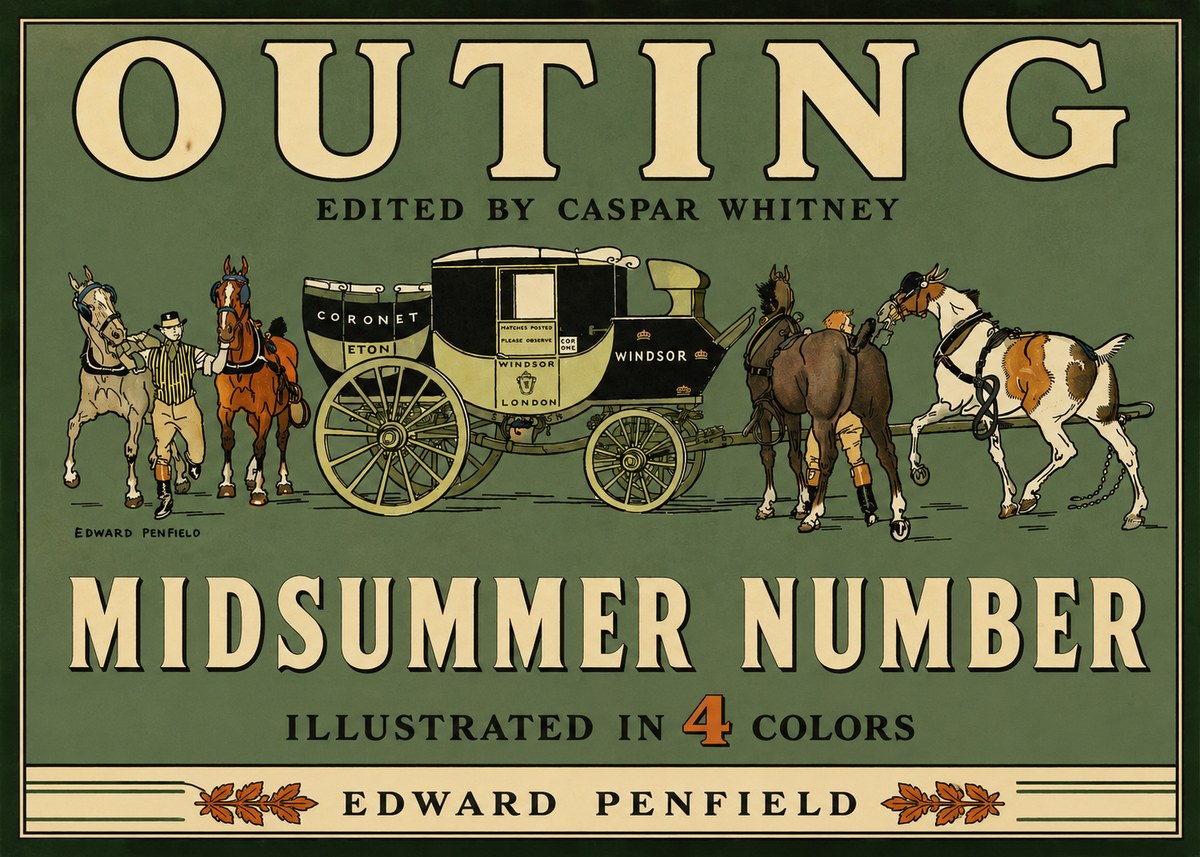 Edward Penfield Outing - Midsummer Number No3 - Poster