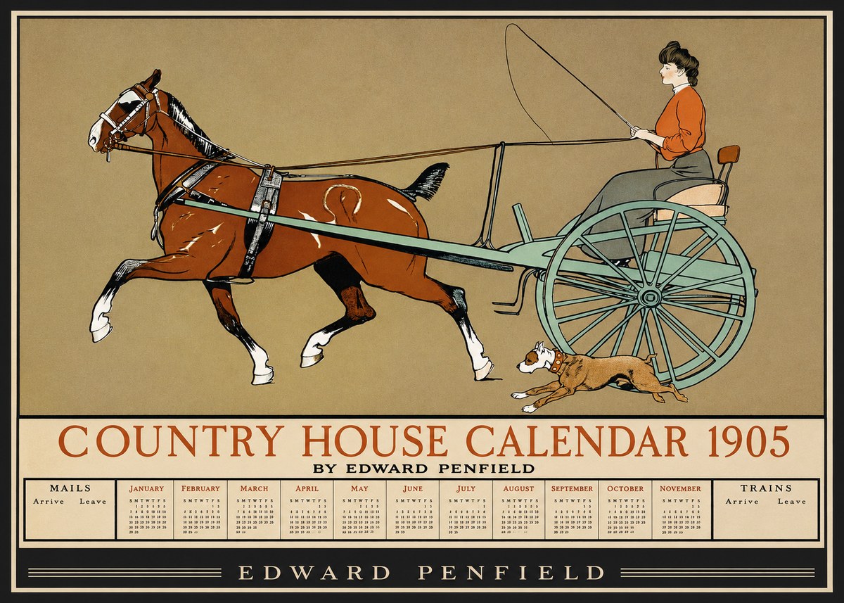 Edward Penfield Country House Calendar 1905 No1 - Poster