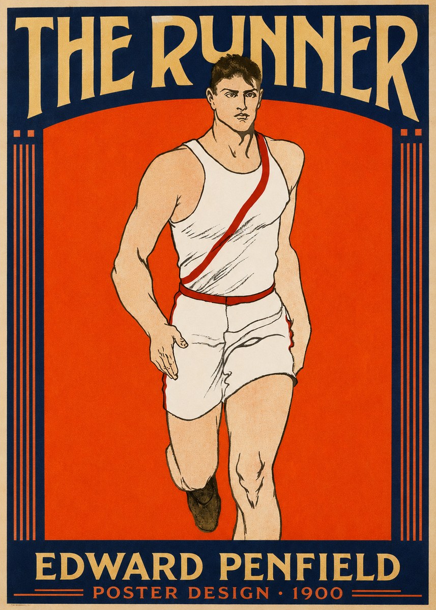 Edward Penfield The Runner No2 - Poster