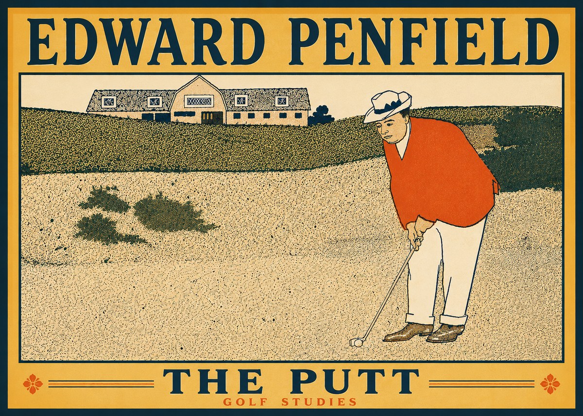 Edward Penfield The Putt No6 - Poster