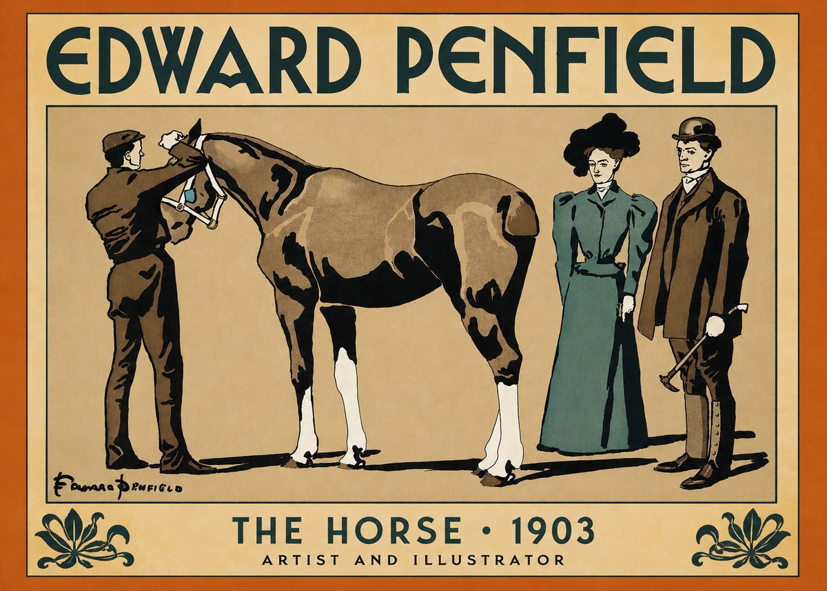 Edward Penfield The Horse No2 - Poster