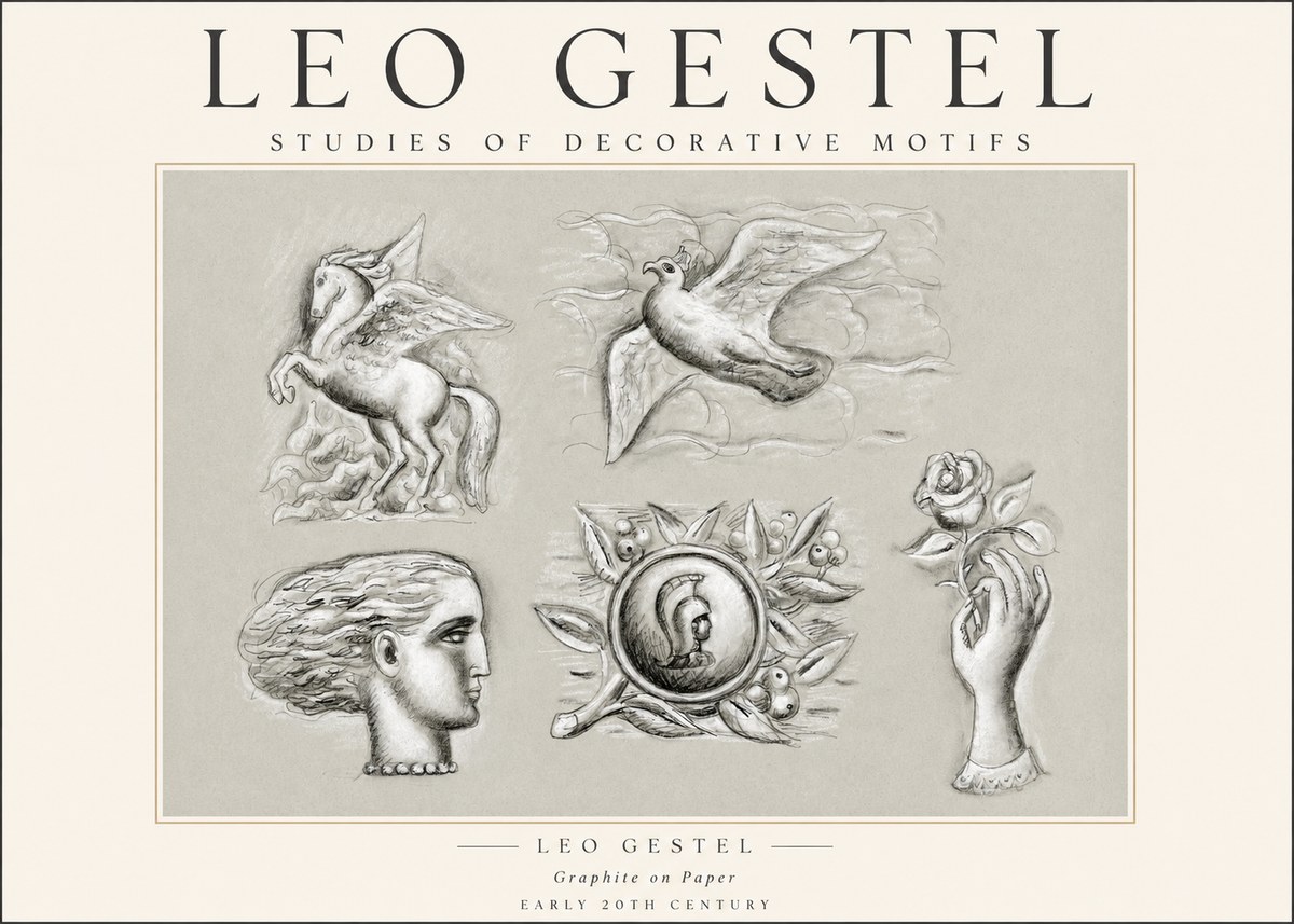 Leo Gestel Studies of Decorative Motifs No1 - Poster