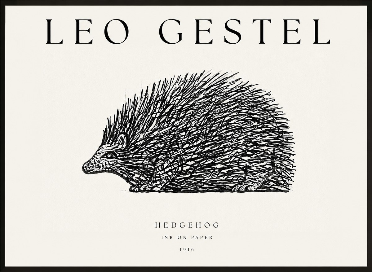 Leo Gestel Hedgehog No1 - Poster