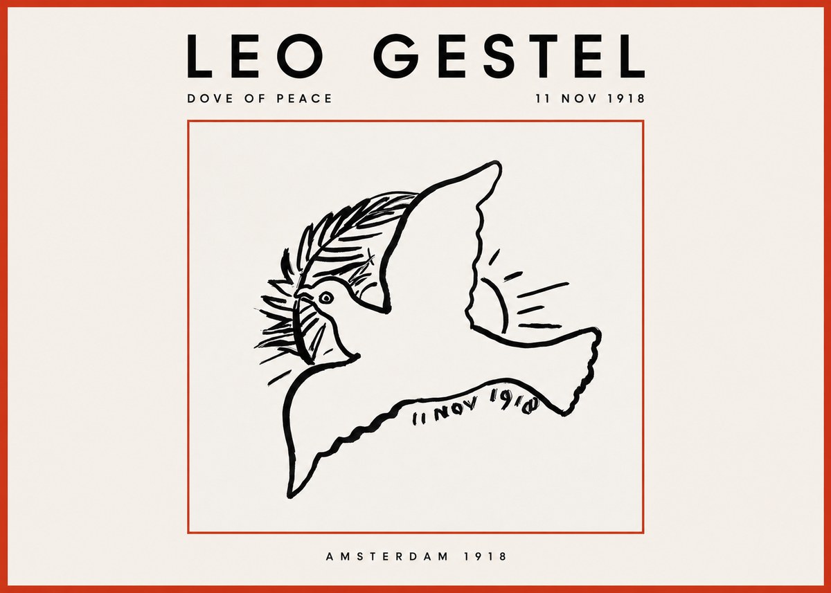 Leo Gestel Dove of Peace No2 - Poster
