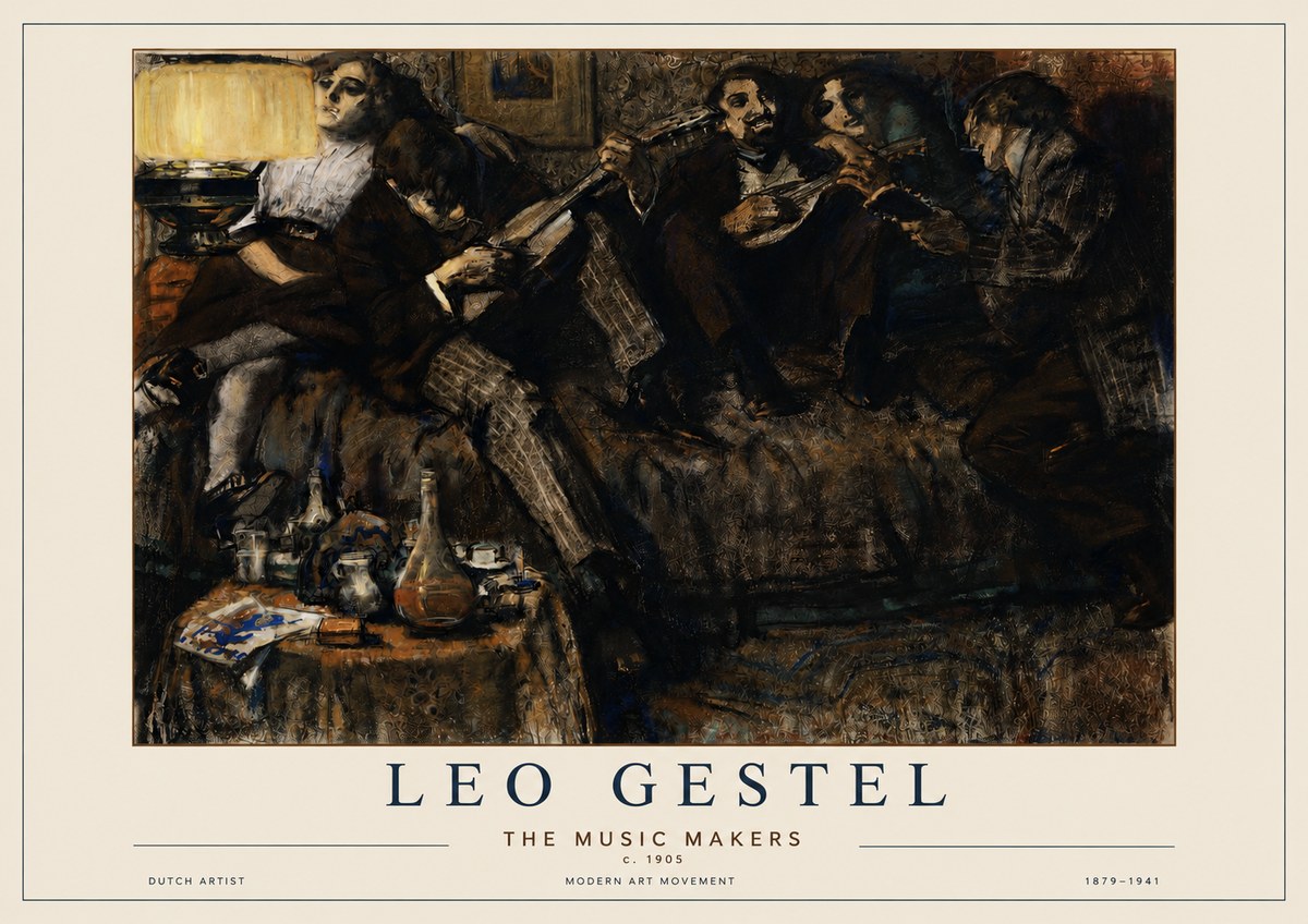Leo Gestel The Music Makers No3 - Poster