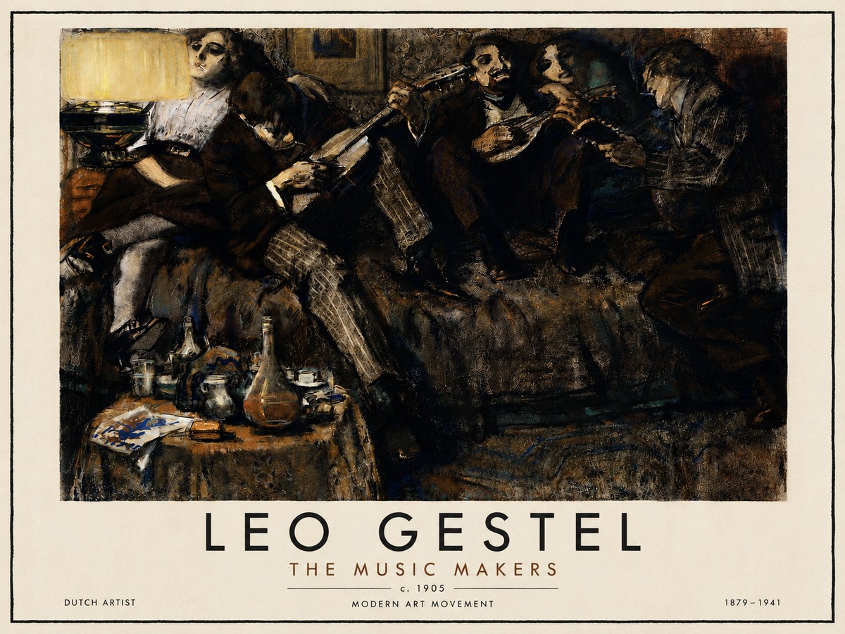 Leo Gestel The Music Makers No5 - Poster