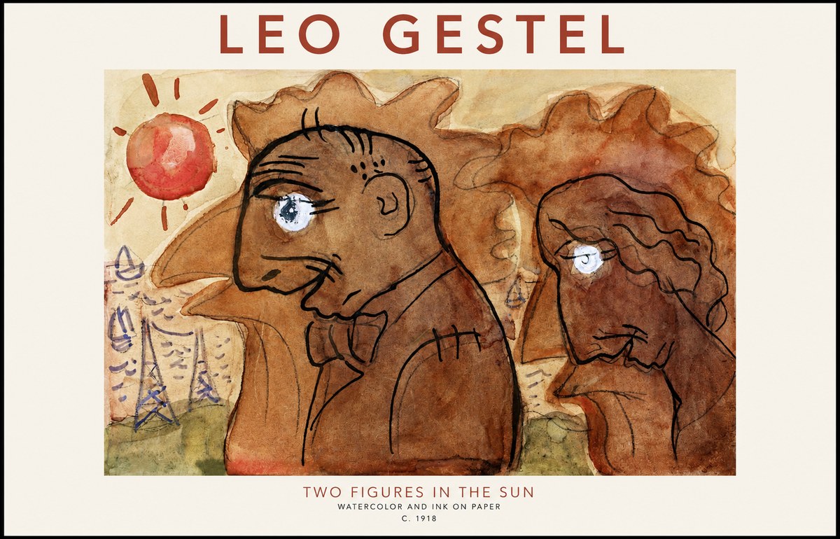 Leo Gestel Two Figures in the Sun No1 - Poster