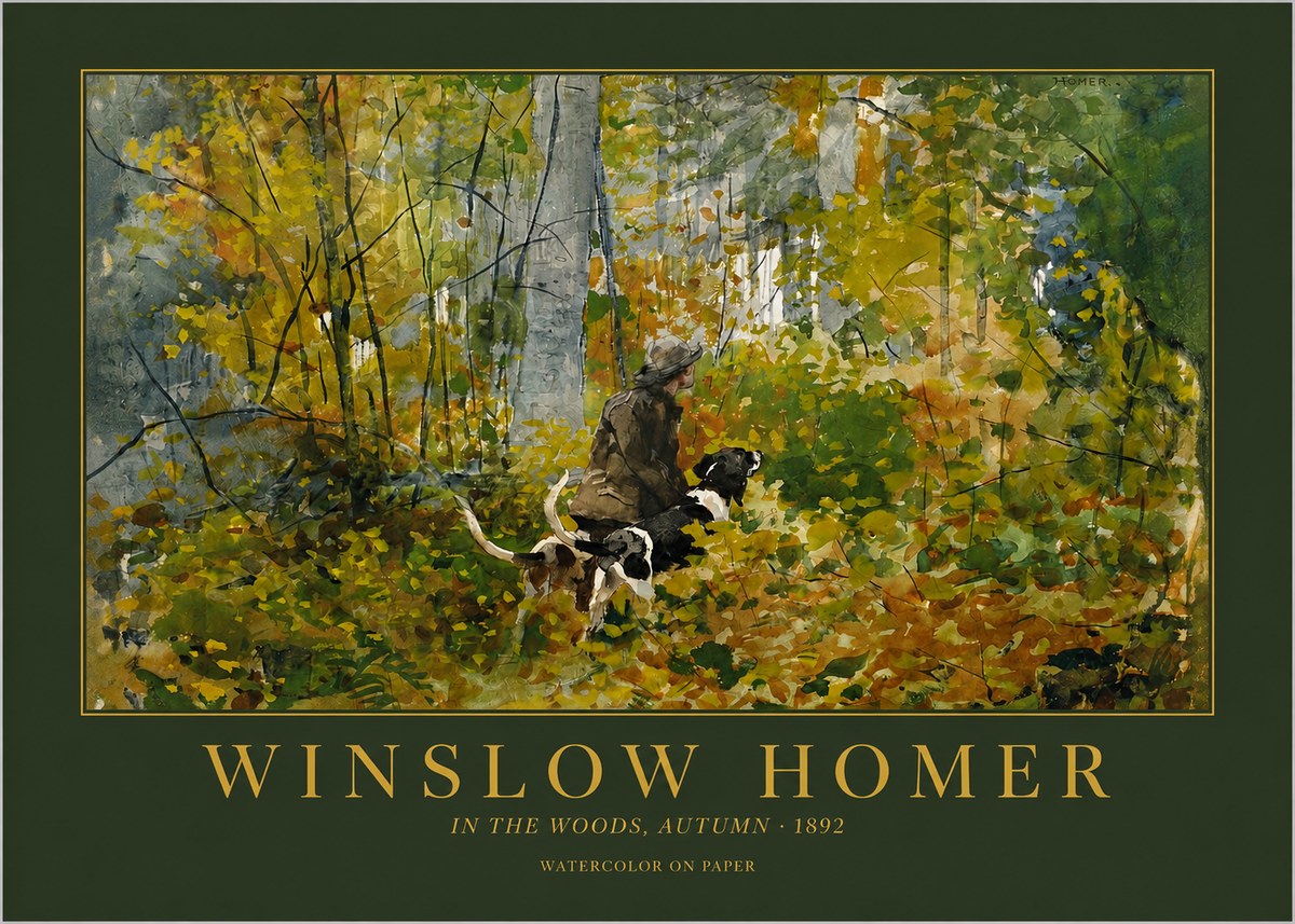 Winslow Homer In the Woods, Autumn No2 - Poster