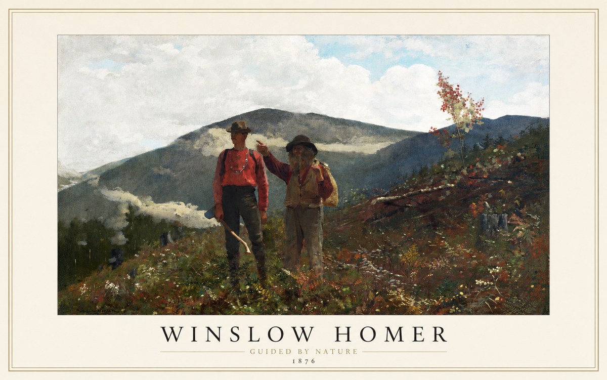 Winslow Homer The Two Guides No1 - Poster